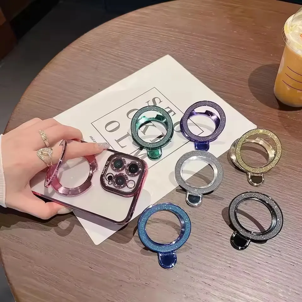 빛나는 다이아몬드 폰 링 홀더, 원형 거울 킥스탠드,  - Pop Socket Grip 리뷰 및 가격