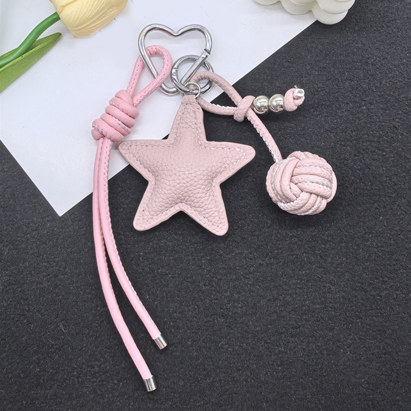 땋은 로프 가방 고급 키체인 오각별 펜던트 장식품 휴대 - Phone Accessories Highpoint 리뷰 및 가격