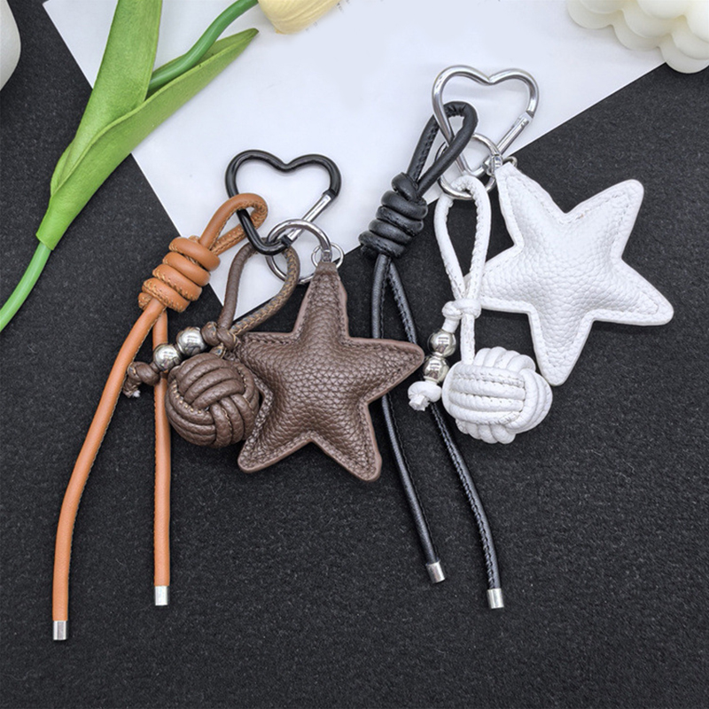 땋은 로프 가방 고급 키체인 오각별 펜던트 장식품 휴대 - Phone Accessories Highpoint 리뷰 및 가격