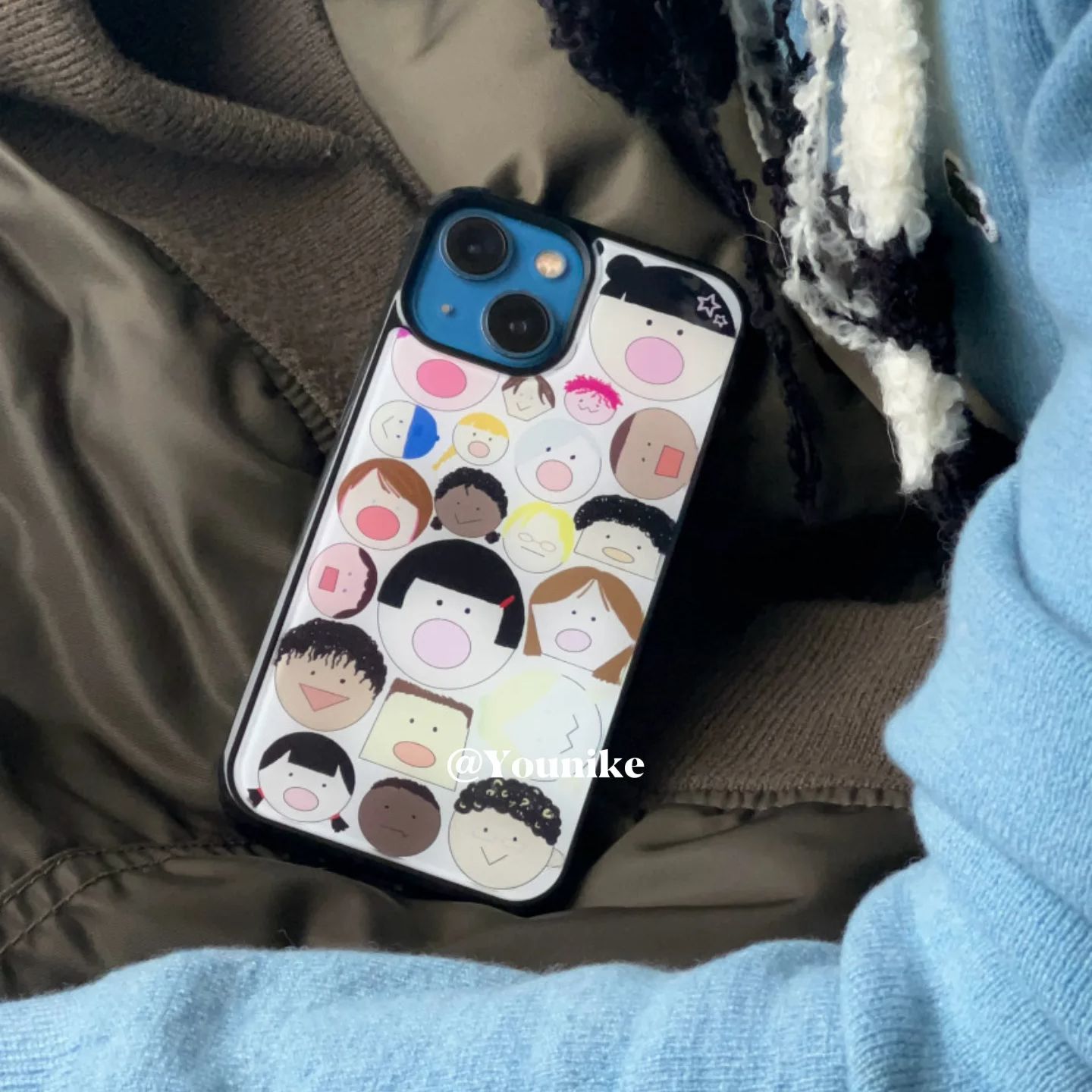 카툰 한국 스타일 귀여운 큰 머리 인형 맞춤형 카와이  - Y2K Phone Accessories 리뷰 및 가격