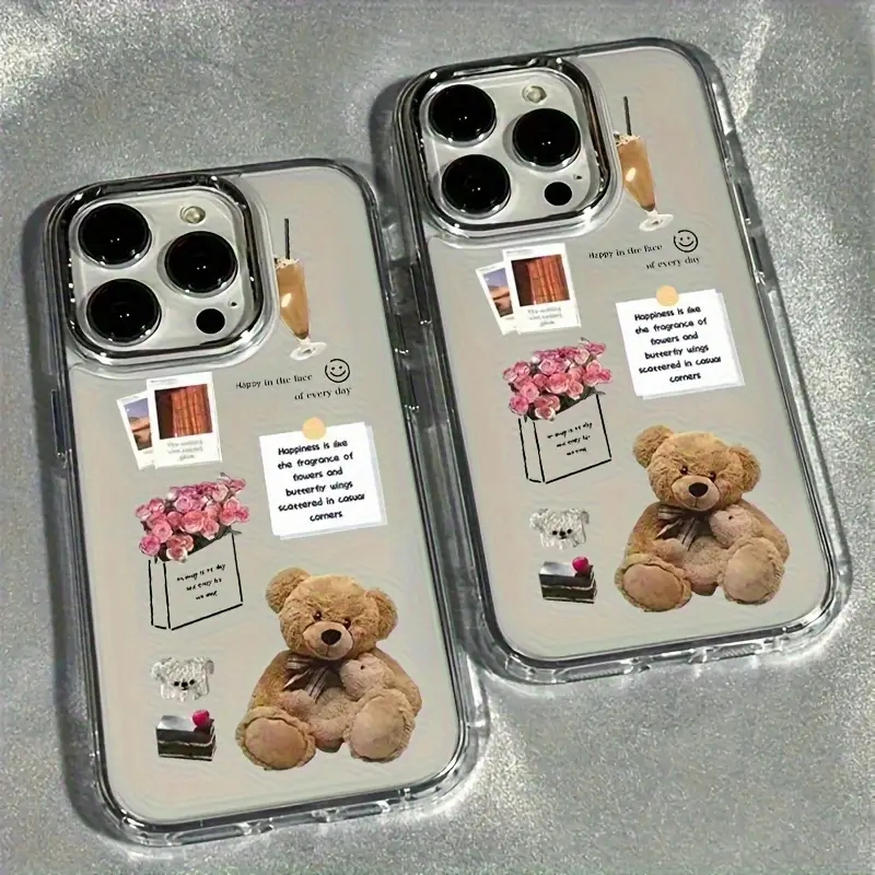 콜라주 테디베어 장미꽃 사진 폰케이스 아이폰 17 16 - Xo Phone Accessories 리뷰 및 가격
