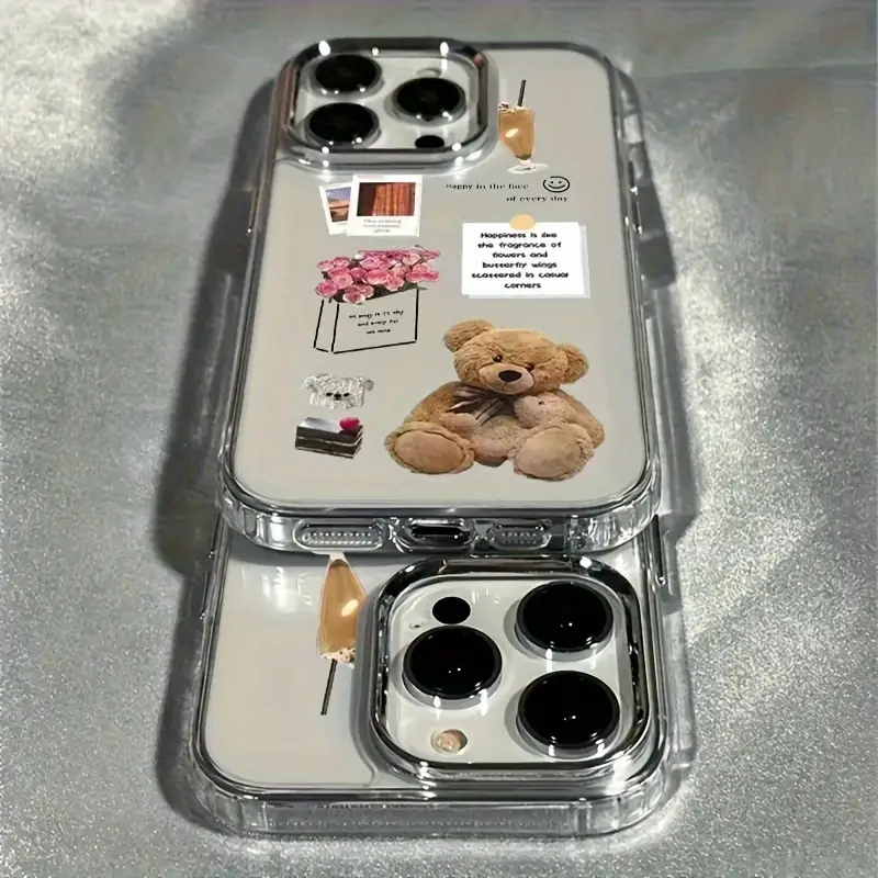 콜라주 테디베어 장미꽃 사진 폰케이스 아이폰 17 16 - Xo Phone Accessories 리뷰 및 가격