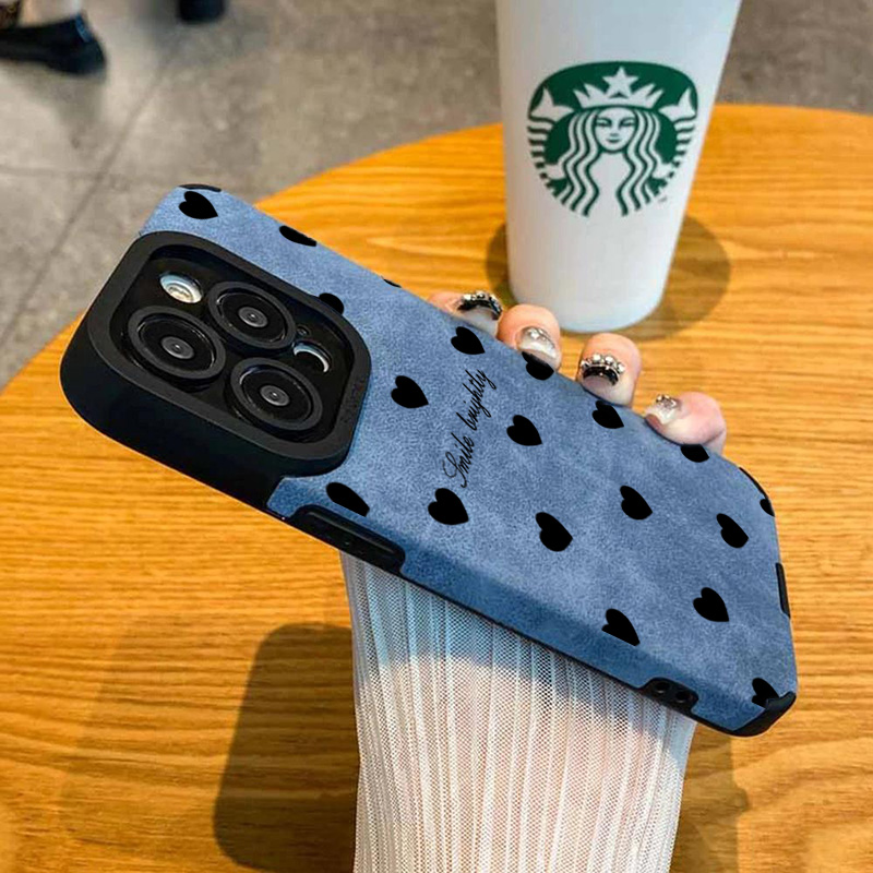 새로운 럭셔리 블랙 하트 모양 아이폰 케이스 (아이폰  - Xo Phone Accessories 리뷰 및 가격