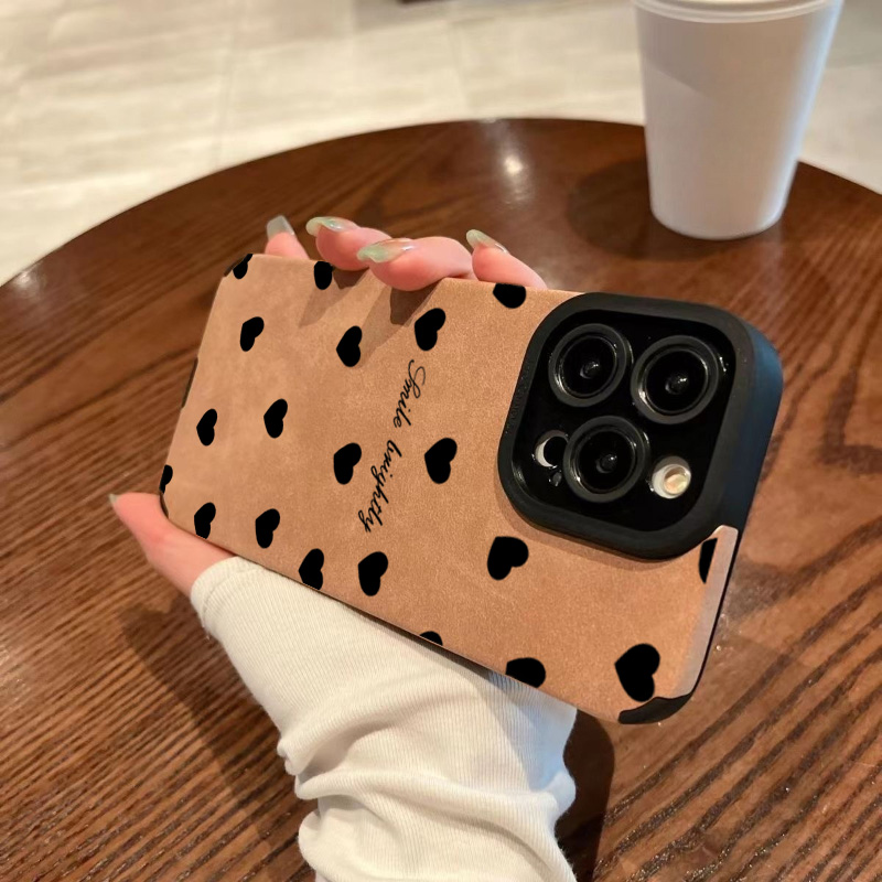 새로운 럭셔리 블랙 하트 모양 아이폰 케이스 (아이폰  - Xo Phone Accessories 리뷰 및 가격