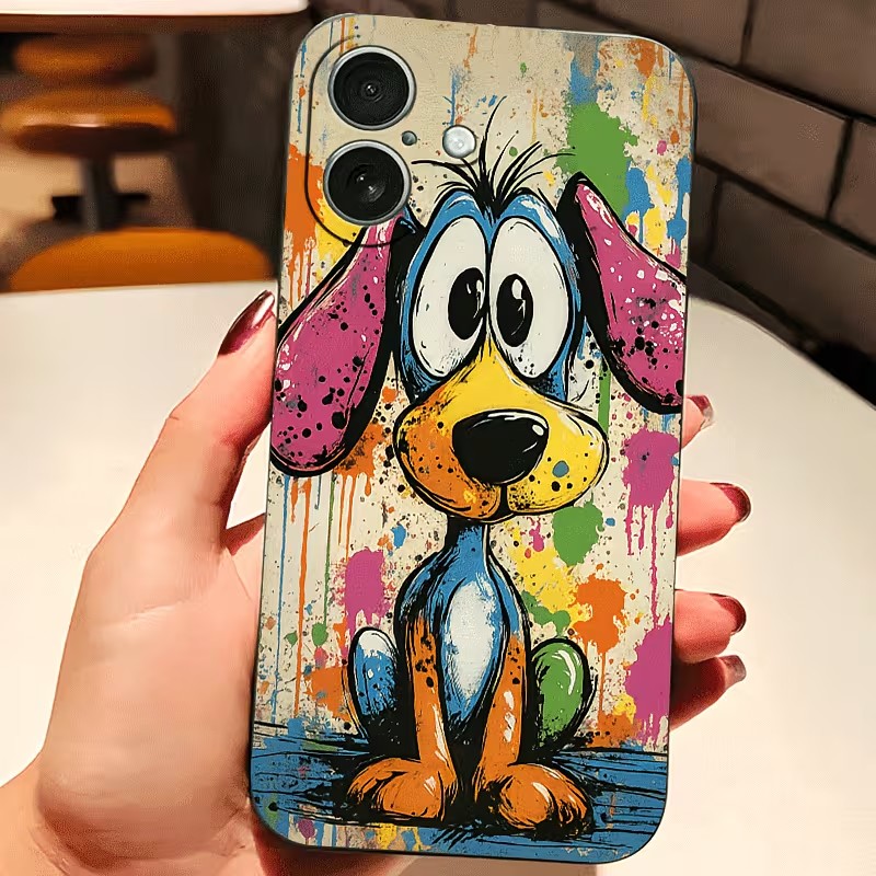 그래피티 컬러 강아지 TPU 폰 케이스 (아이폰 17, - Xo Phone Accessories 리뷰 및 가격