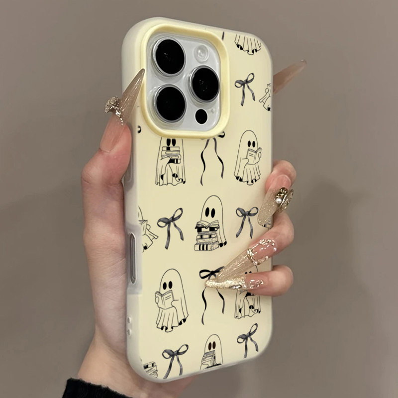 귀여운 할로윈 책 모양 유령 리본 폰 케이스 (아이폰  - Xo Phone Accessories 리뷰 및 가격