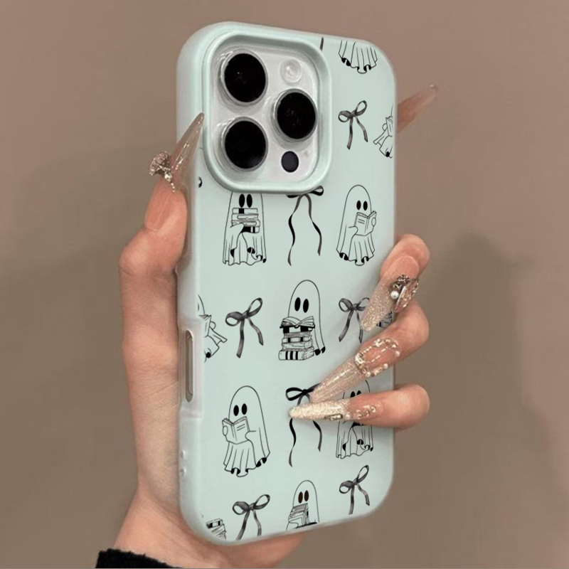 귀여운 할로윈 책 모양 유령 리본 폰 케이스 (아이폰  - Xo Phone Accessories 리뷰 및 가격