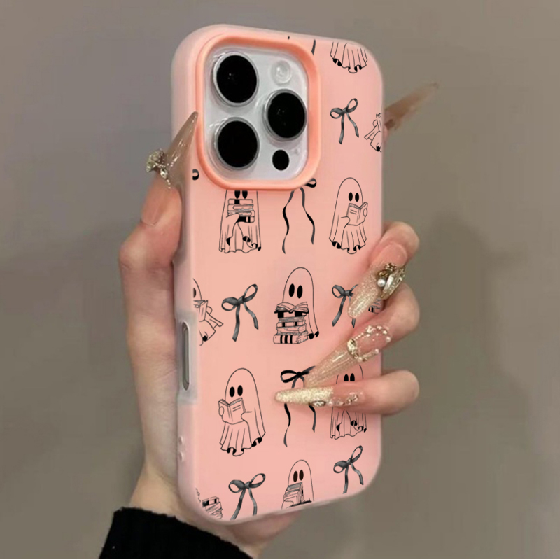 귀여운 할로윈 책 모양 유령 리본 폰 케이스 (아이폰  - Xo Phone Accessories 리뷰 및 가격