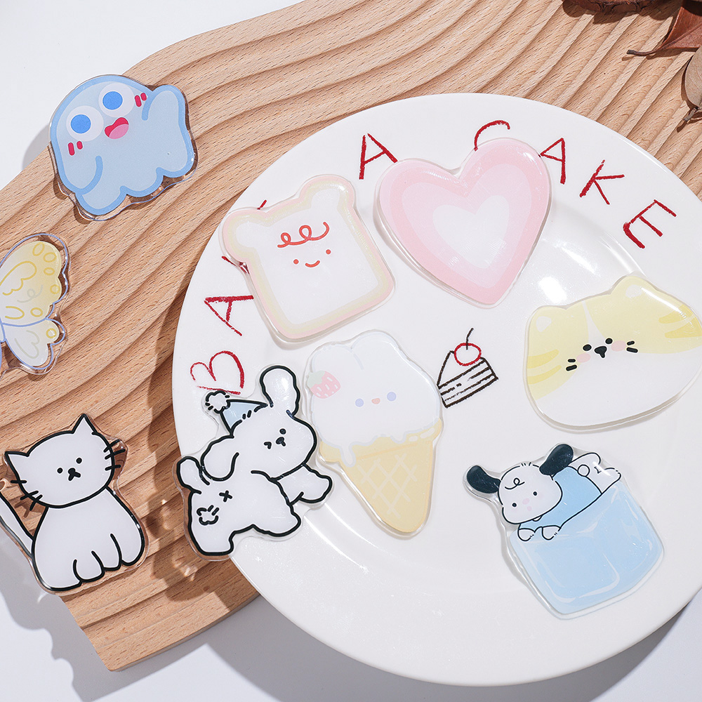 귀여운 만화 그립톡 아크릴 접이식 핑거 링 소켓 확장형 - Pop Socket Grip 리뷰 및 가격