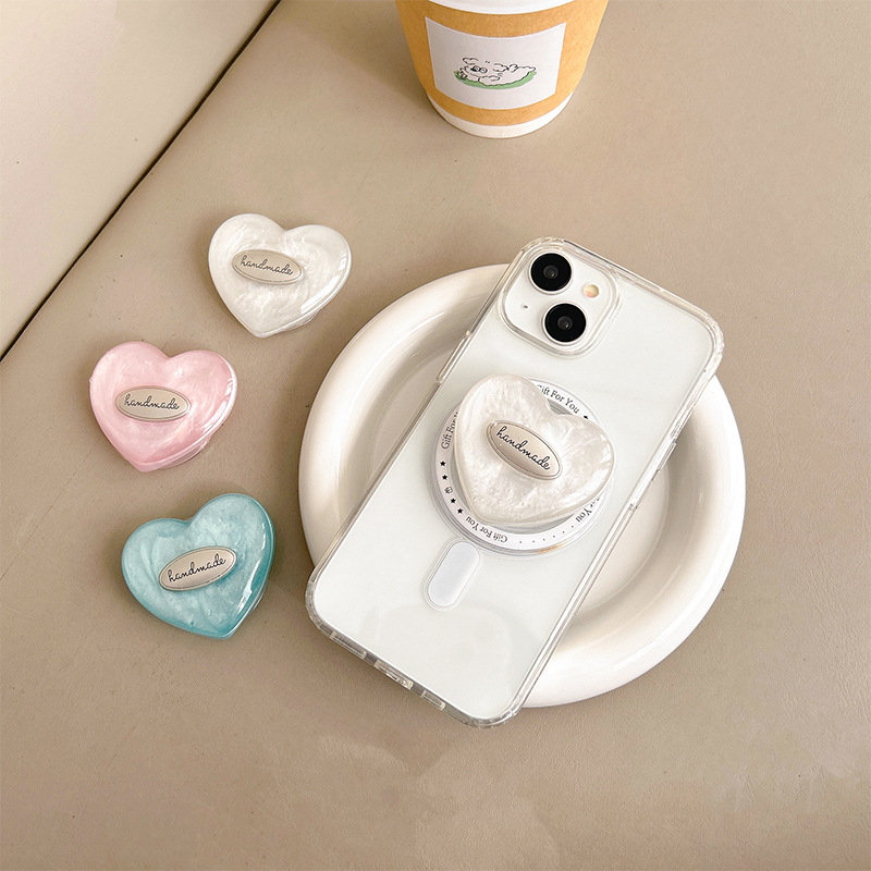 한국어 INS 블링 쉘 패턴 러브 하트 홀더 폰 브래킷 - Pop Socket Grip 리뷰 및 가격