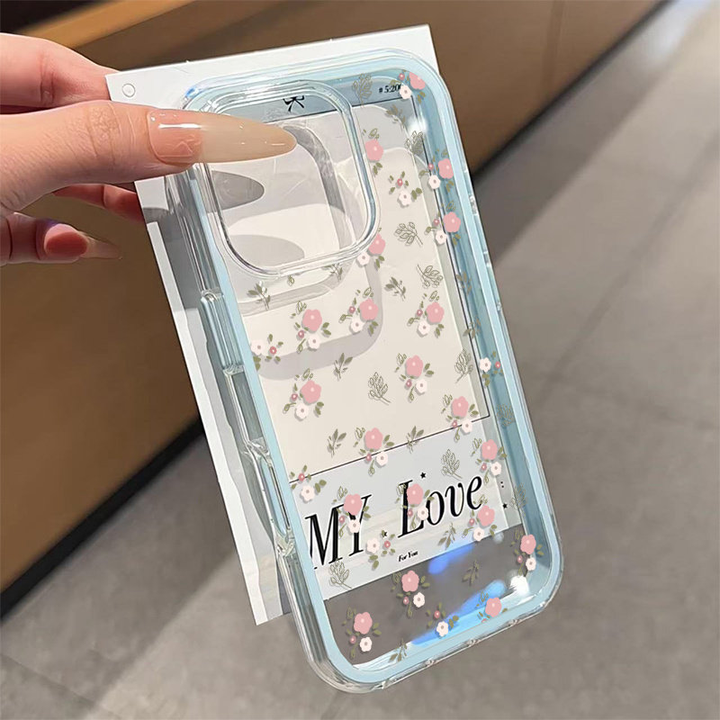 그린 리프 핑크 꽃 2in1 투명 소프트 TPU 폰 케 - Xo Phone Accessories 리뷰 및 가격