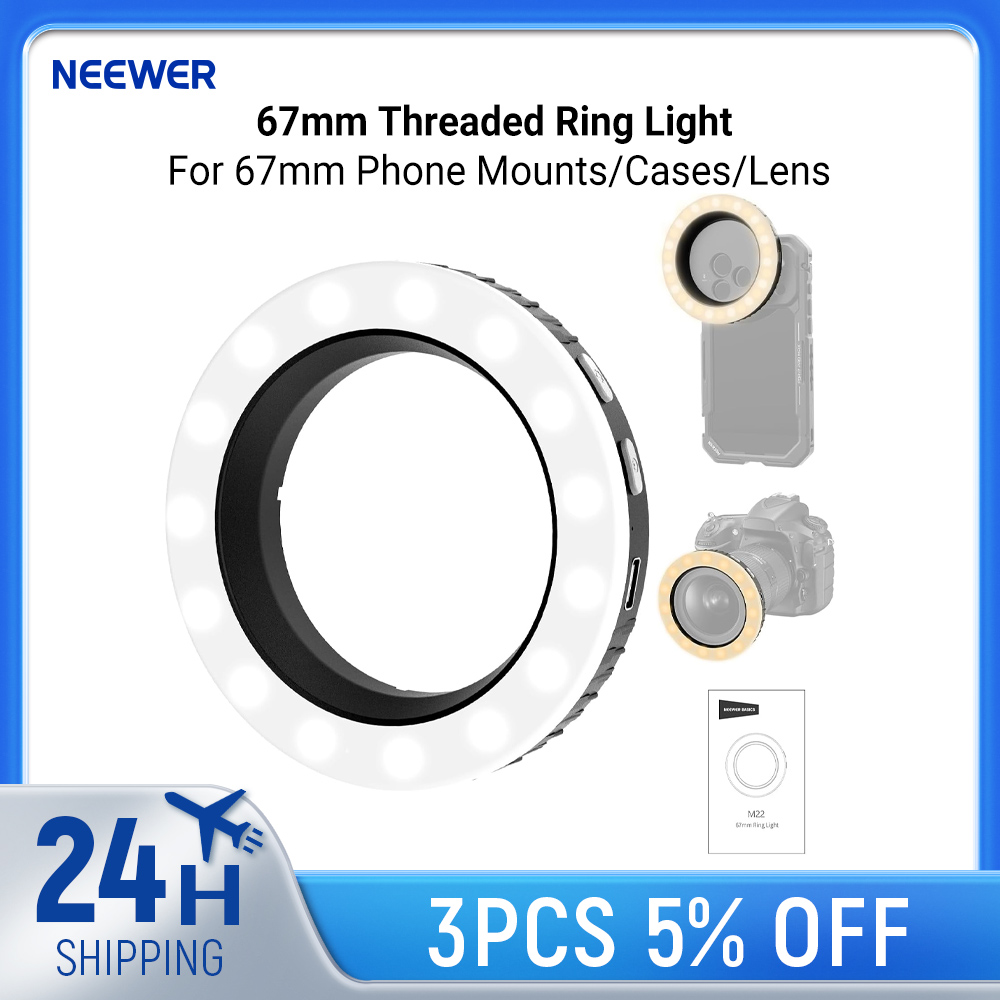 NEEWER 베이직스 67mm 나사식 링 라이트 (67 - Led Flash Case 리뷰 및 가격