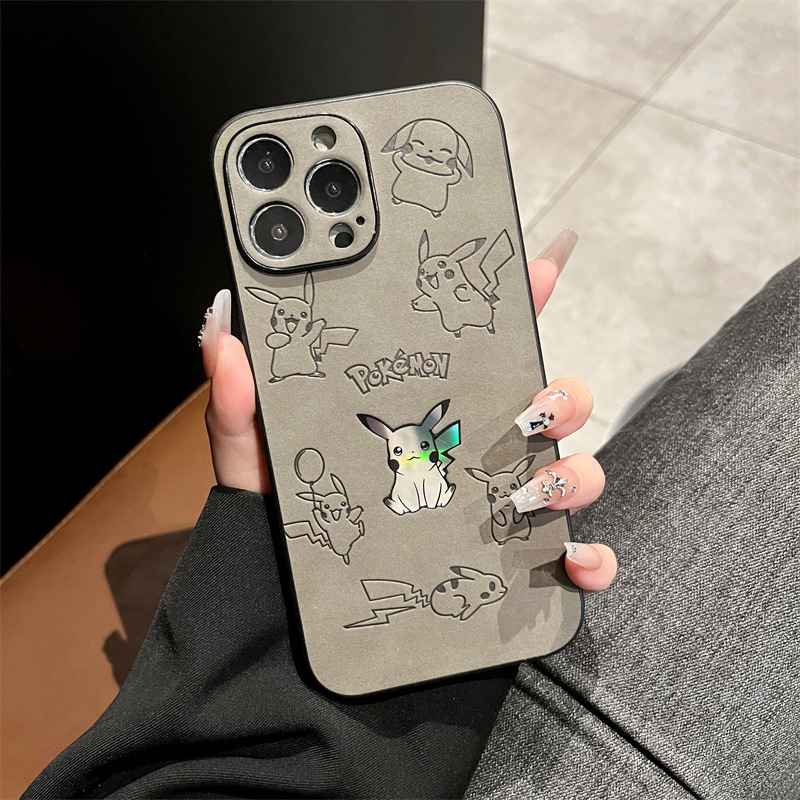 만화 피카츄 인조 가죽 레이저 폰 케이스 (아이폰 15 - Xo Phone Accessories 리뷰 및 가격