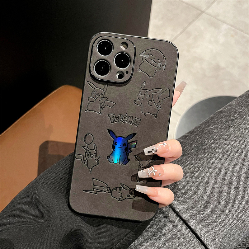 만화 피카츄 인조 가죽 레이저 폰 케이스 (아이폰 15 - Xo Phone Accessories 리뷰 및 가격