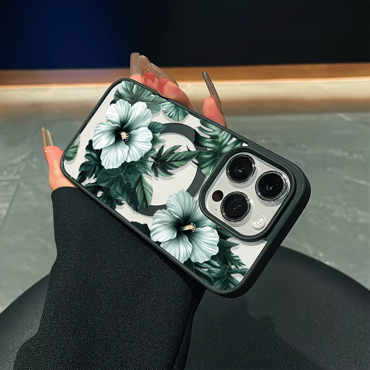 그린 플로럴 프린트 폰 케이스 (아이폰 17, 16,  - Xo Phone Accessories 리뷰 및 가격