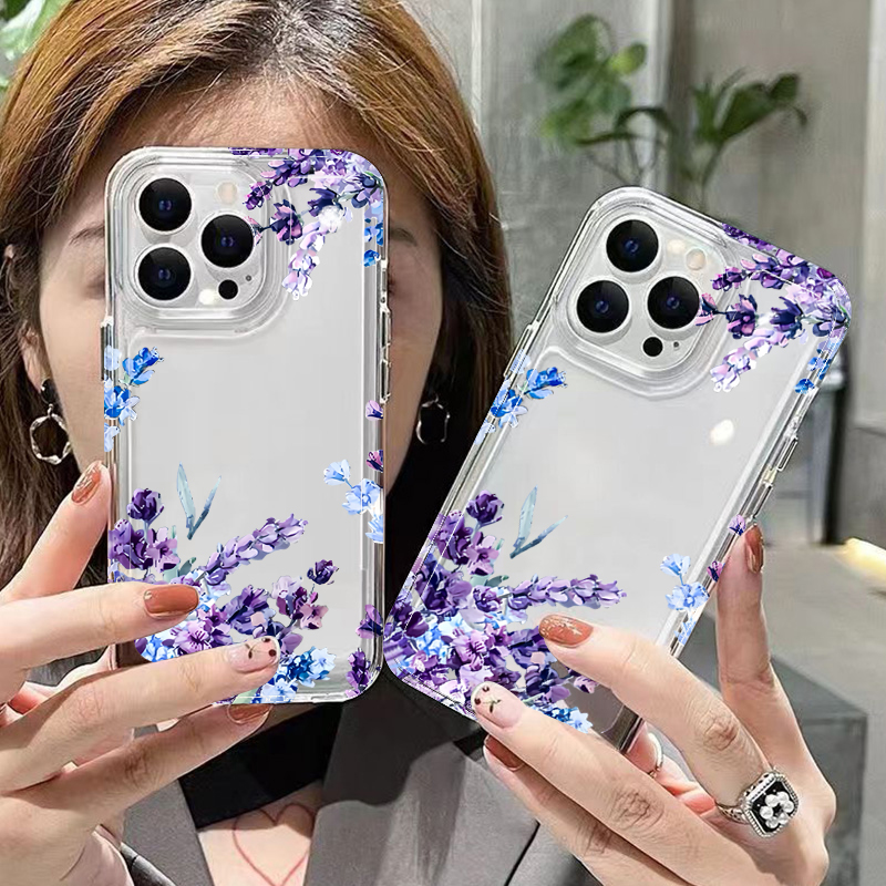 보라색 꽃무늬 소프트 TPU 폰 케이스 (아이폰 17, - Xo Phone Accessories 리뷰 및 가격
