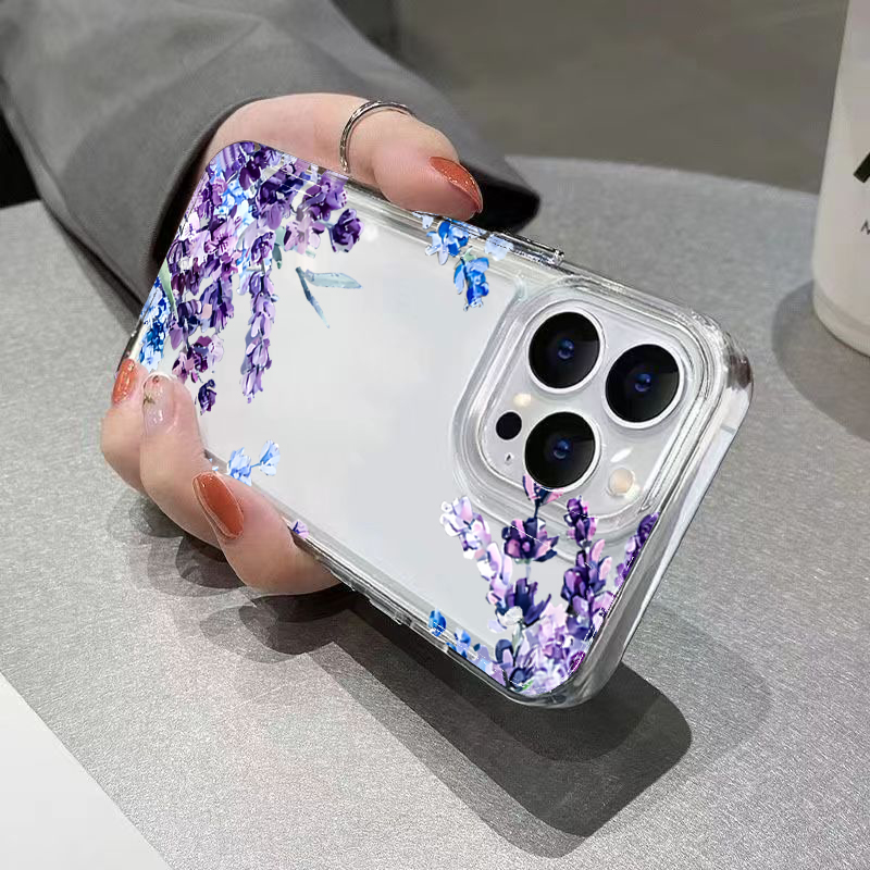 보라색 꽃무늬 소프트 TPU 폰 케이스 (아이폰 17, - Xo Phone Accessories 리뷰 및 가격